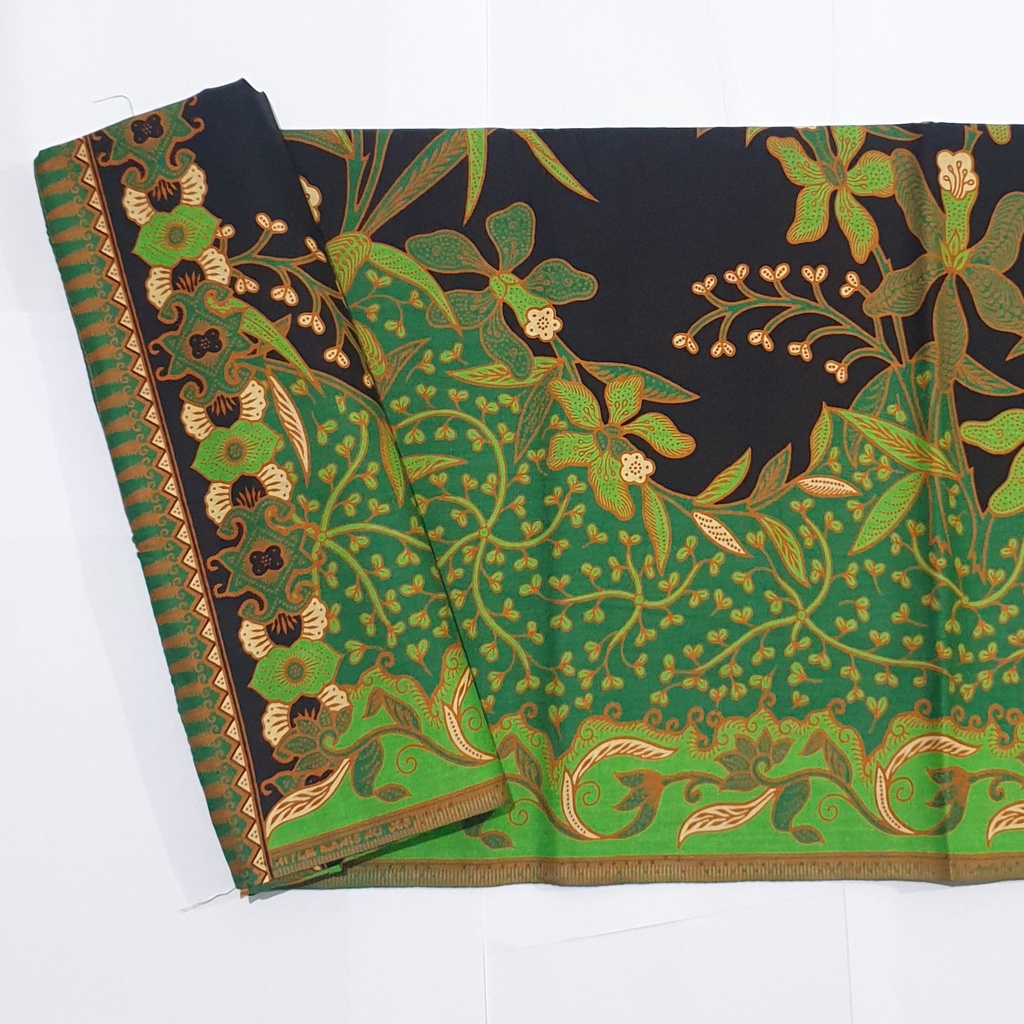 Kain Batik Unggul Jaya Hitam Manis 08 / Kain H Santoso Hitam Manis / Bahan Baju Batik