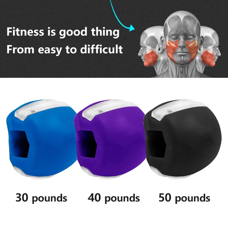 Jawline Exerciser Alat Latih Otot Rahang Face Neck Toning Ball