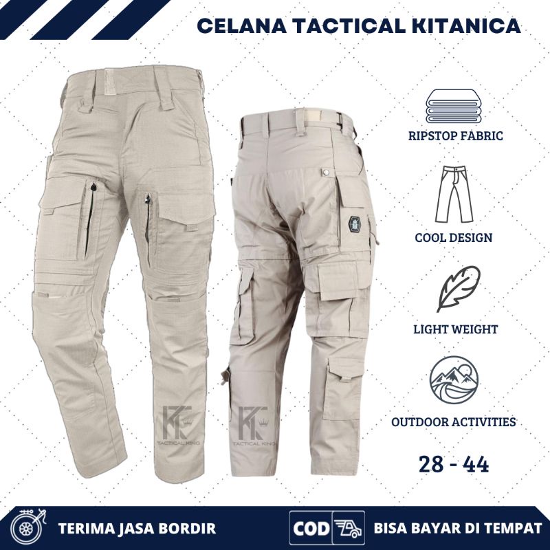 Celana Tactical kitanica panjang Cargo