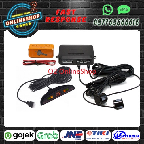 Sensor parkir 2 titik display Sensor mundur 2 titik display led