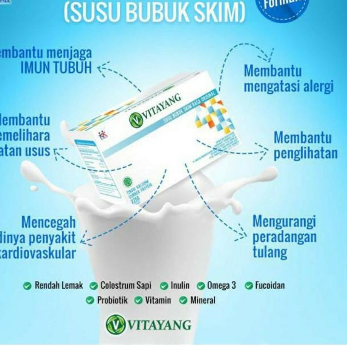 

FREE ONGKIR!Vitayang Susu Bubuk Skim Rasa Original Colostrum|RA2