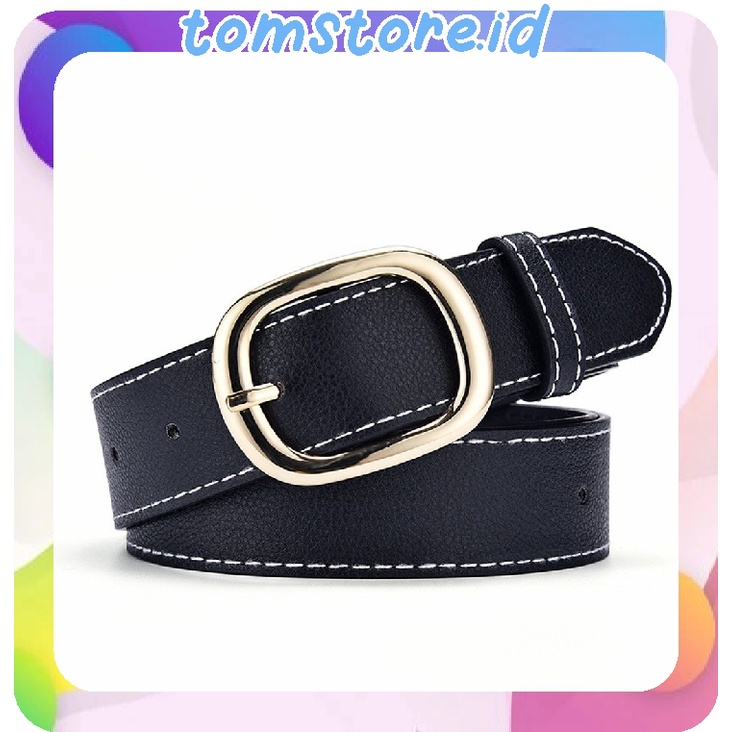 TOMSTORE.ID Gesper Wanita Tali Pinggang Bahan PU Untuk Wanita / Ikat Pinggang Wanita Belt Retro Fash