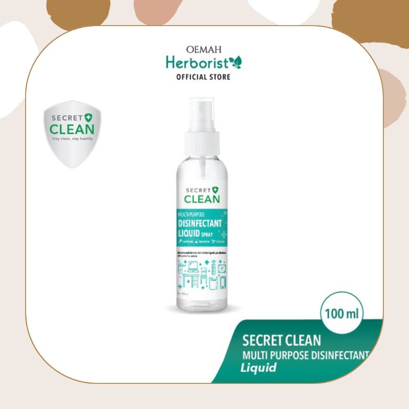 Jual Secret Clean Spray Food Grade Disinfectant Liquid 100ml | Shopee ...