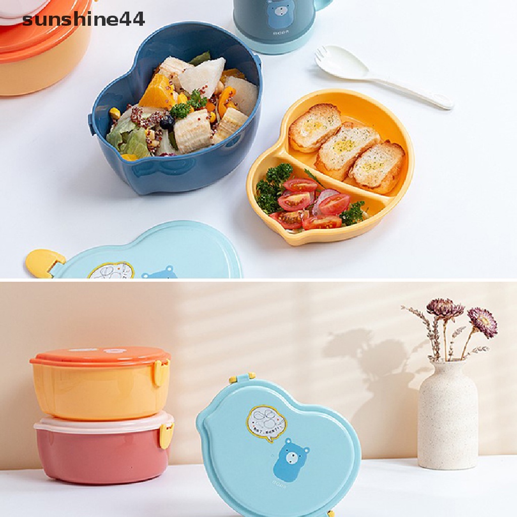 Sunshine Kotak Makan Bento 2 Lapis Motif Kartun Untuk Anak