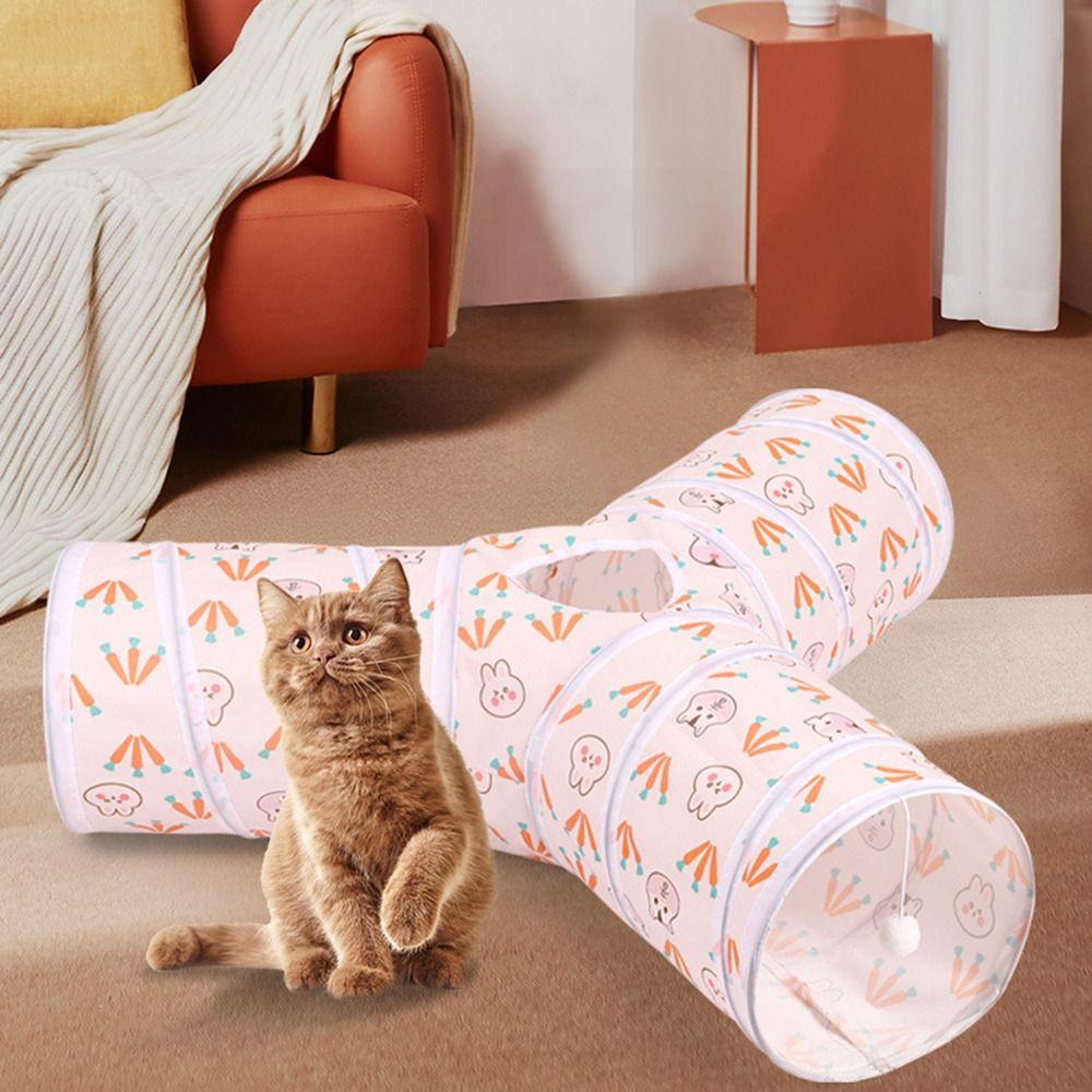 [Elegan] Mainan Kucing Indoor Kitten Interaktif Collapsible Berolahraga Hiding Tent