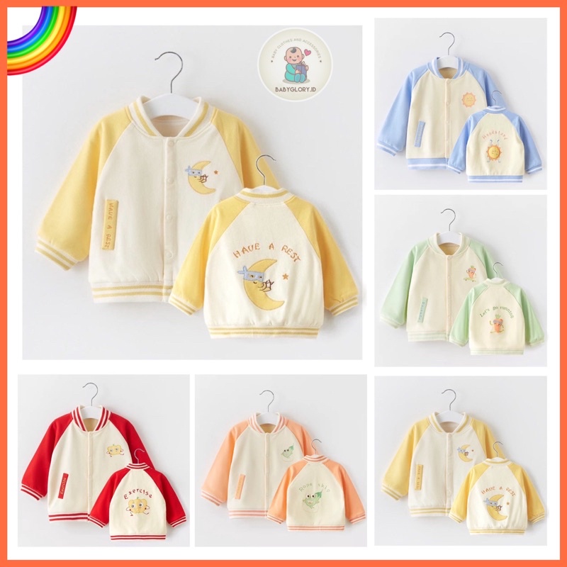 Babyglory.id ✨Jaket Anak Cowok Cewek Unisex Import / Jaket Bayi / Hoodie Anak / Jaket Anak / Bayi Cardigan Anak import