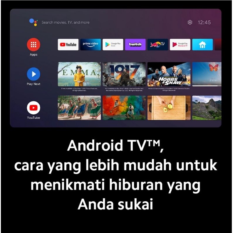 Xiaomi Smart TV Mi TV A Series Google TV 43 Inch Full HD 2025/Ultra HD 4K A Pro 2025 QLED Series (MEDAN / LUAR KOTA)