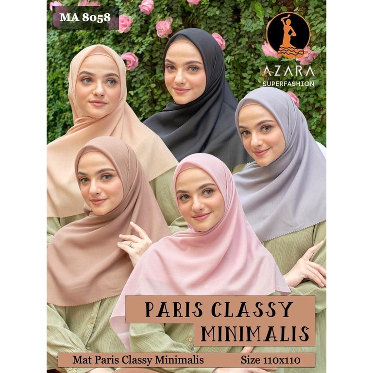 SEGIEMPAT PARIS PREMIUM VOAL SEGI EMPAT POLOS KERUDUNG MURAH ORI AZARA LC LASER CUT HARGA GROSIR