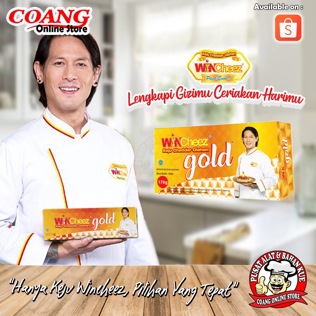 

Wincheez Gold 170 Gram - Keju Cheddar Pilihan