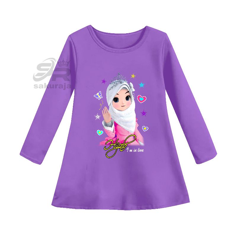 baju tunik muslimah anak/gambar hijab/umur 3-15 tahun