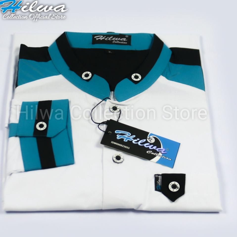 END.18Oc22ᵀ ▫ Kemeja Baju Koko Pria Dewasa Modern Lengan Panjang Ukuran S M L XL XXL Jumbo Kombinasi