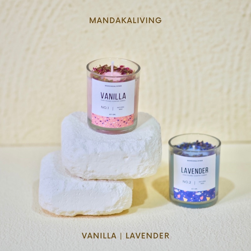 Natural Scented Candle 60 Gr. Lilin Aromaterapi Souvenir Hampers