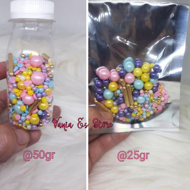 

Makin murah--Edible Sprinkle Cake / Hiasan Kue Bisa di Makan / Trimit Pearl Import / Dekorasi Kue