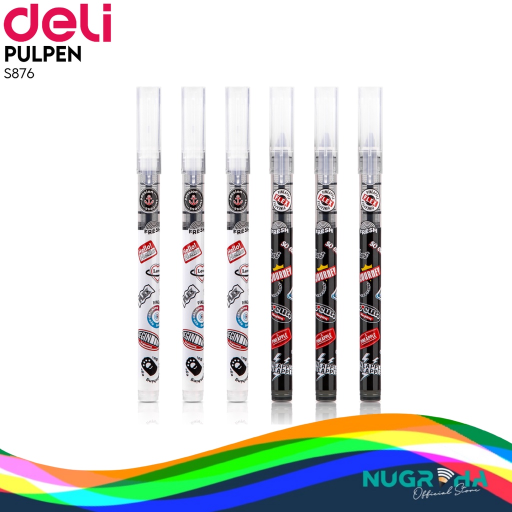 

Deli 0.5mm Roller Pen Mata Kecil S876