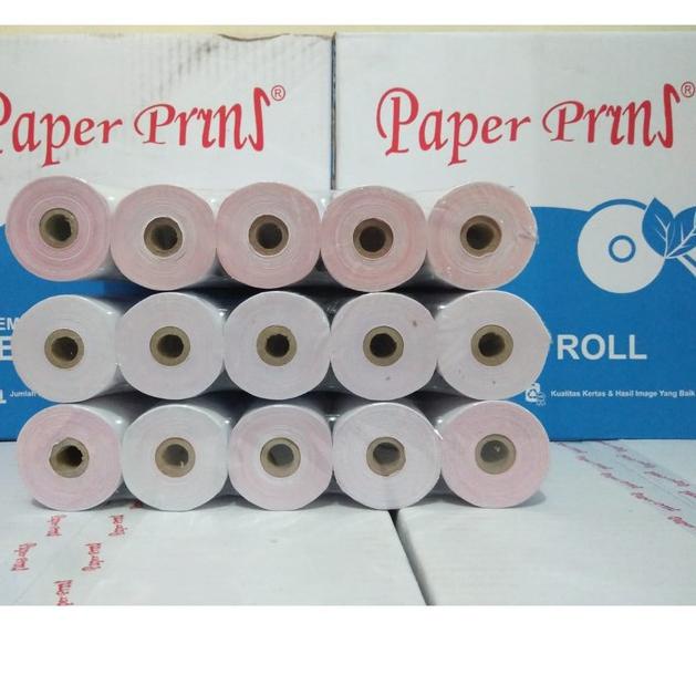 

Hot REGISTER ROLL 75 X 65 2PLY NCR PAPERPRYNS kertas kasir 2 ply rangkap 10roll 10 Roll 10pcs pcs .. ..
