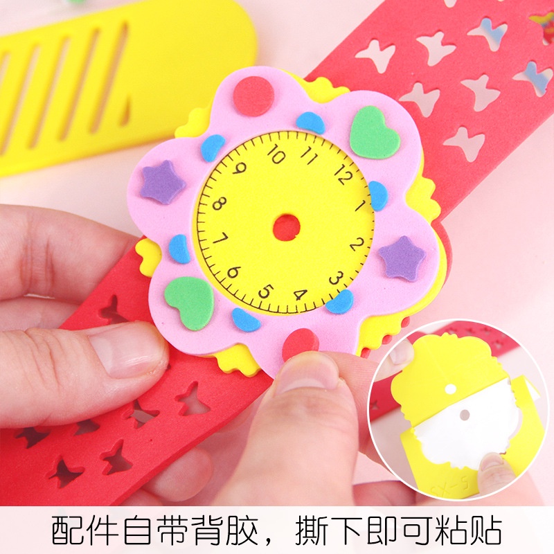 Mainan Edukasi Jam Tangan Eva Anak - DIY Craft Anak - Puzzle Jam Eva