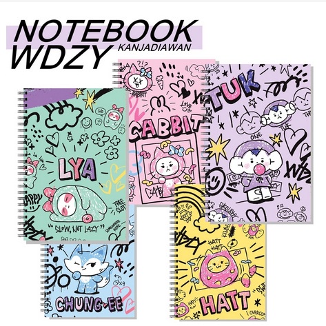 

Notebook WDZY ITZY Book Cabbit Chung Ee Hatt Lya Tuk