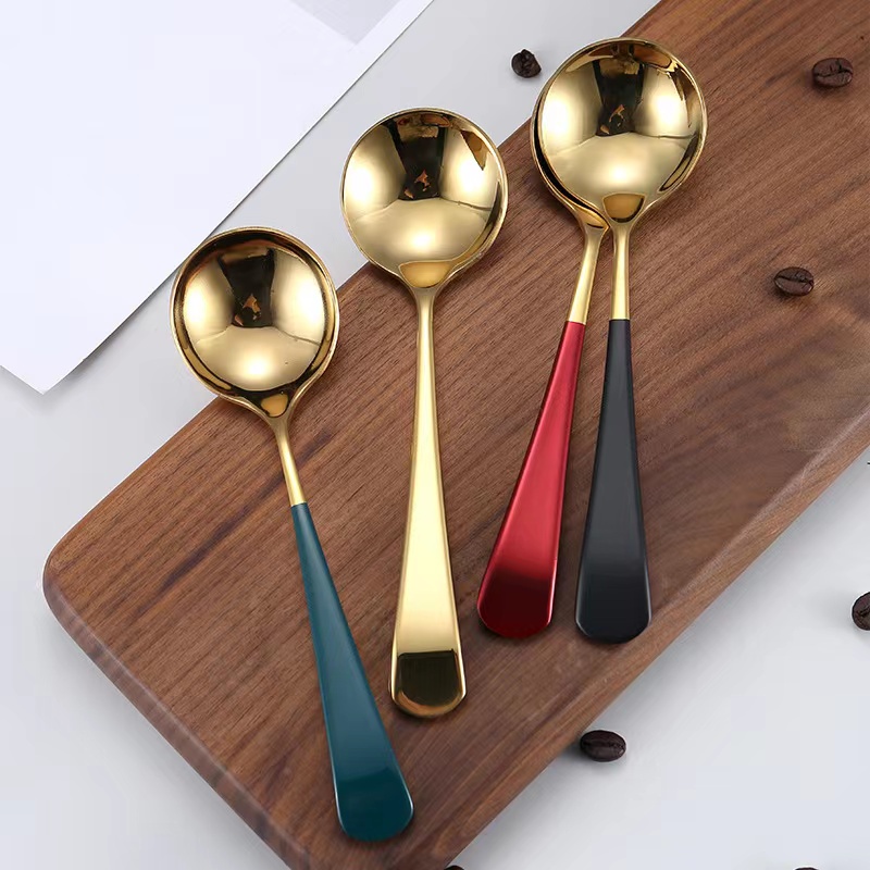 Sendok Stainless Korean Spoon Fork Stainless/Sendok Makan/Sumpit Gorengan