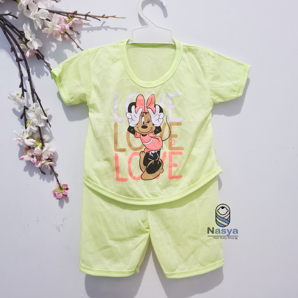 [N-101] Baju Bayi New Born Kombinasi / Setelan sehari-hari anak perempuan (0-6 bulan)