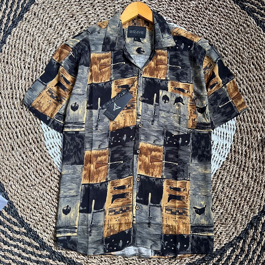 Babedo Kemeja Printing Kemeja Motif Kemeja Pantai Kemeja Surfing Pria Premium