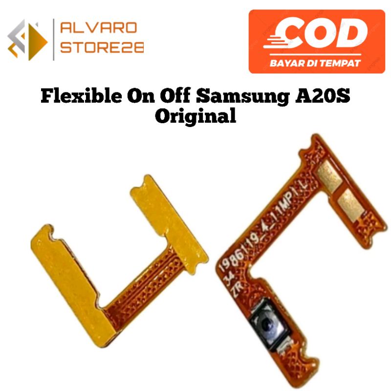 Flexible Tombol Power On Off Samsung A20S Original