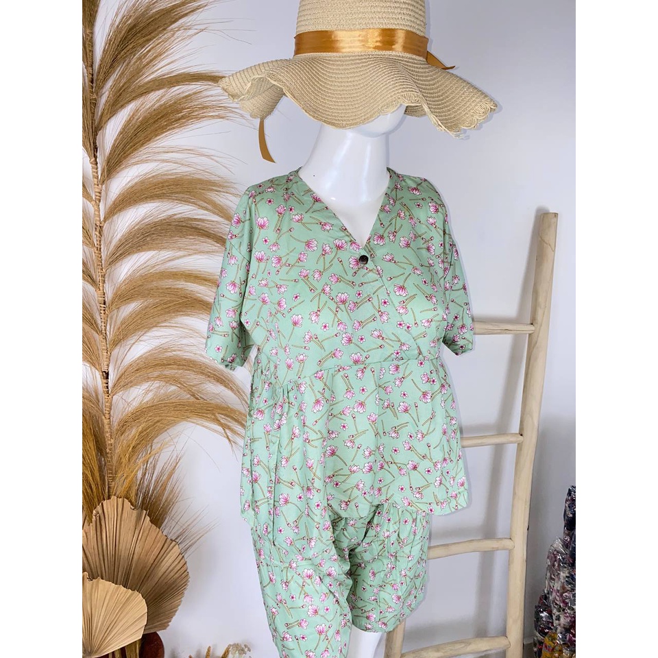 SETELAN HOT PANTS KIMONO.
