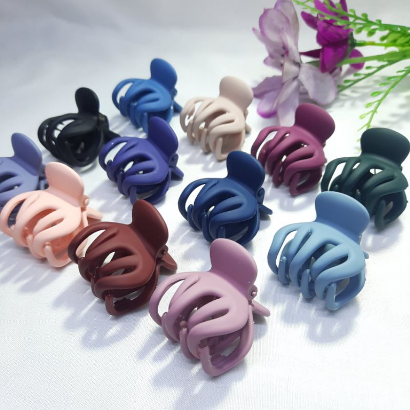 1pcs Jepit Rambut Cakar 5 Doff Ukuran 3,5Cm
