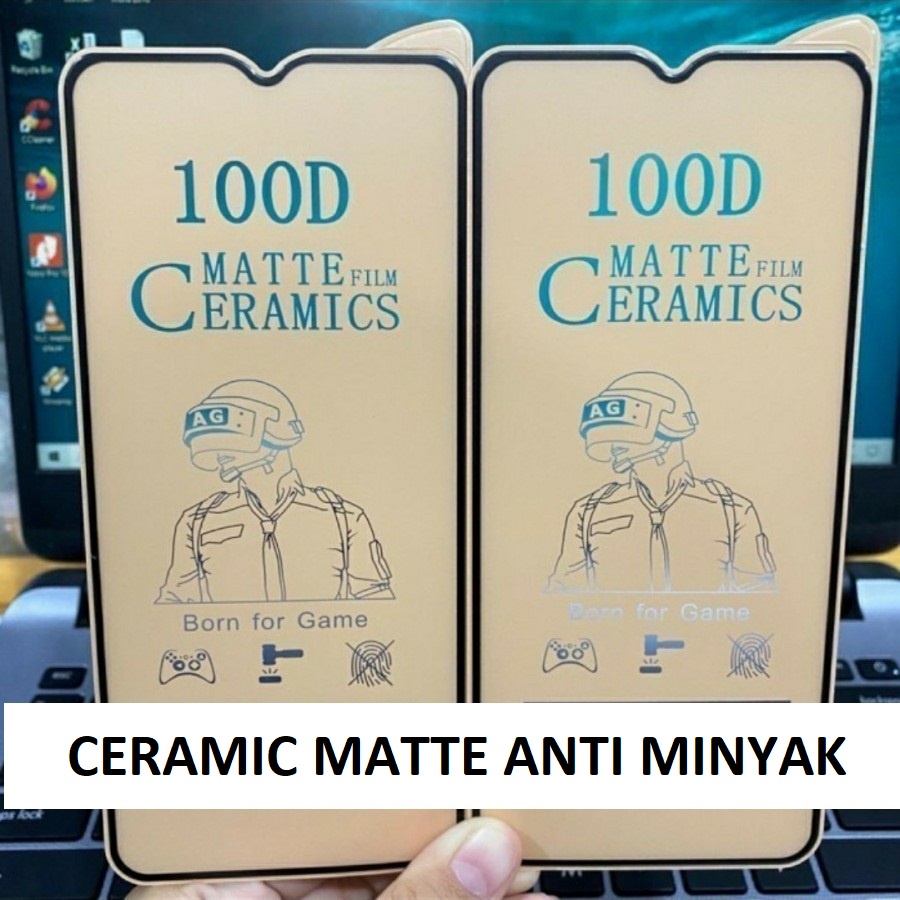 SAMSUNG A23 SAMSUNG A04S ANTI GORES CERAMIC MATTE DOFF ANTI MINYAK PLASTIK BAHAN MIKA TEBAL SCREEN GUARD PELINDUNG LAYAR BUKAN KACA TEMPERED