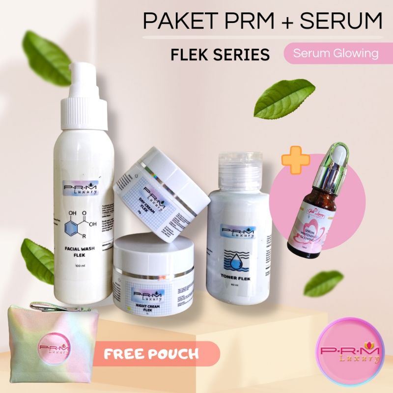 PRM LUXURY SKINCARE BPOM PAKET FLEK+SERUM LUXURY GLOW 10 ML