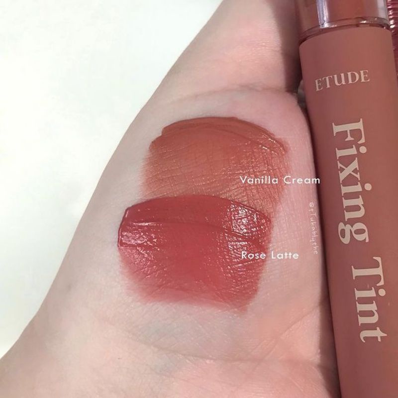 Jual ETUDE FIXING TINT (NEW SHADE VANILLA CREAM, ROSE LATTE) Shopee