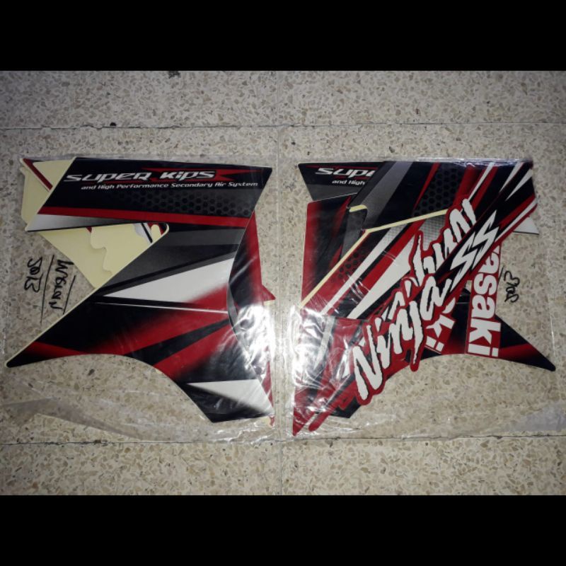 STRIPING STANDAR ORI LIST STIKER NINJA SS TAHUN 2013 MERAH STIKER NINJA SS MERAH 2013