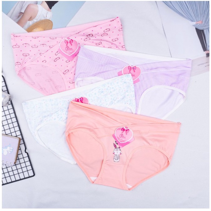 Cd Bumil / Celana Dalam Hamil Polini / Undies Hamil Low Waist Maternity Panty 3908