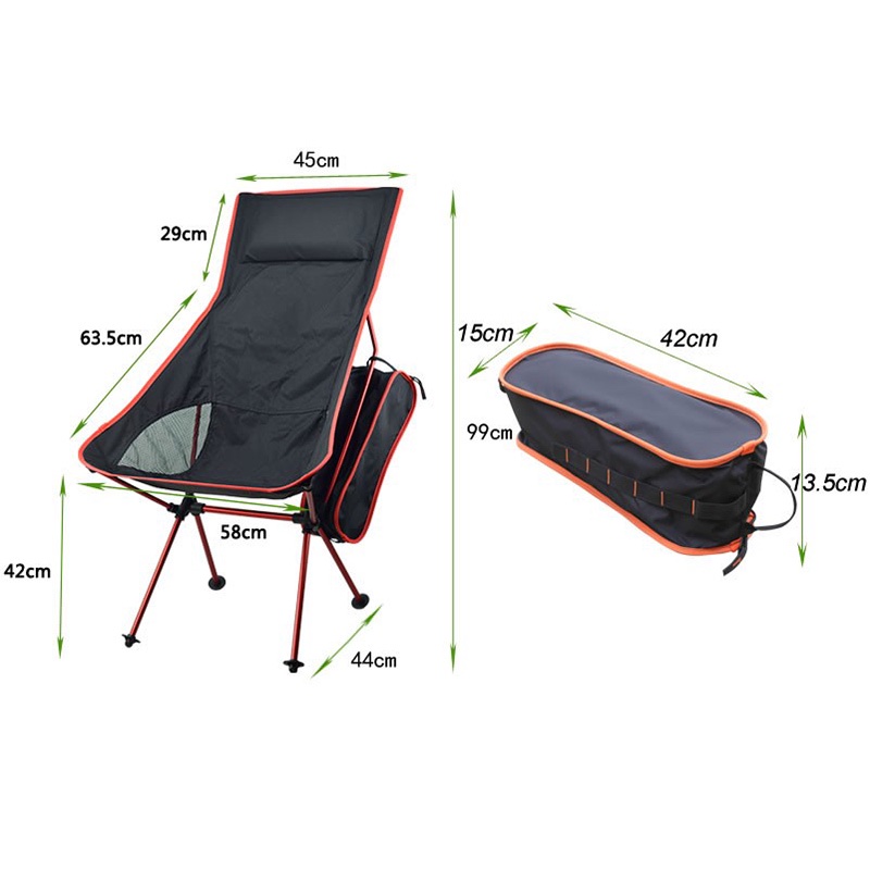 Kursi Lipat Sandaran JOCESYLE TINGGI Kursi Outdoor TAFFSPORT Mancing Camping