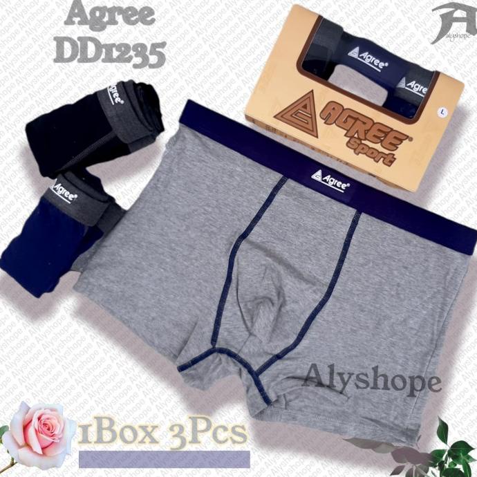 Cd Pria Boxer Agree DD1235 / Boxer Pria Dewasa Agree / Impor