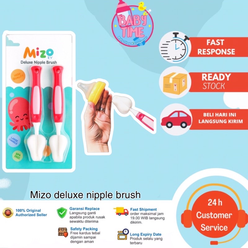 MIZO DELUXE NIPPLE CLEANING BRUSH (2 PCS)