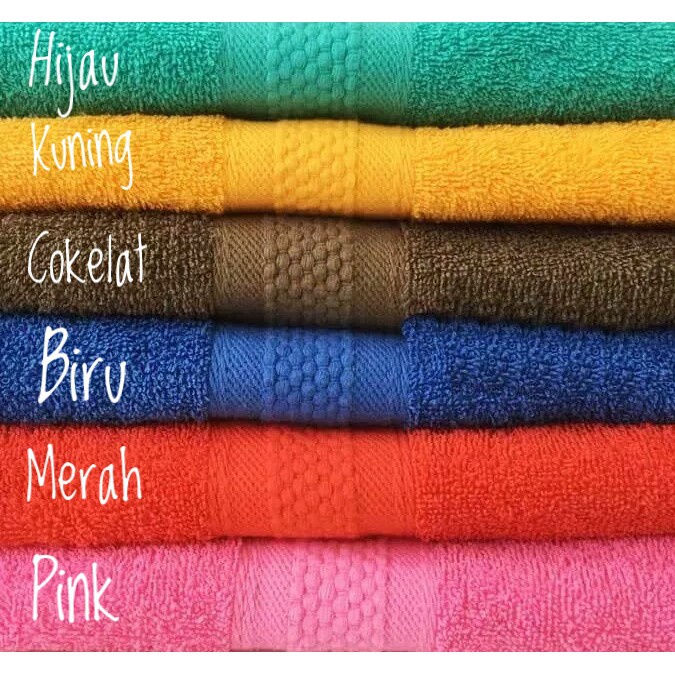 Pilih Warna - Handuk 140 x 65 Handuk Mandi AMANDA MUTIA | Towel Perlengkapan Rumah Tangga Traveling Keluarga Pria Wanita Open