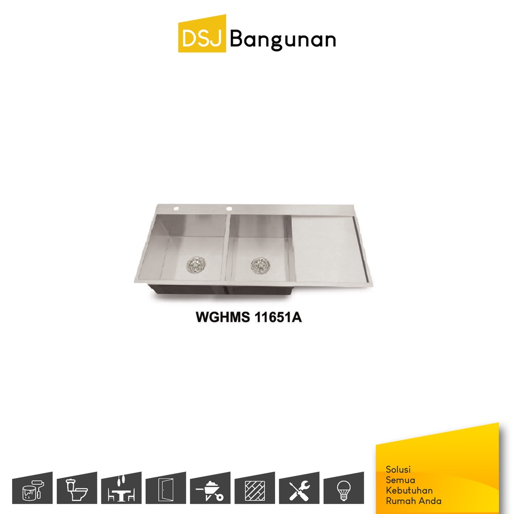 Wegen WGHMS 11651 A Kitchen Sink / Bak Cuci Piring