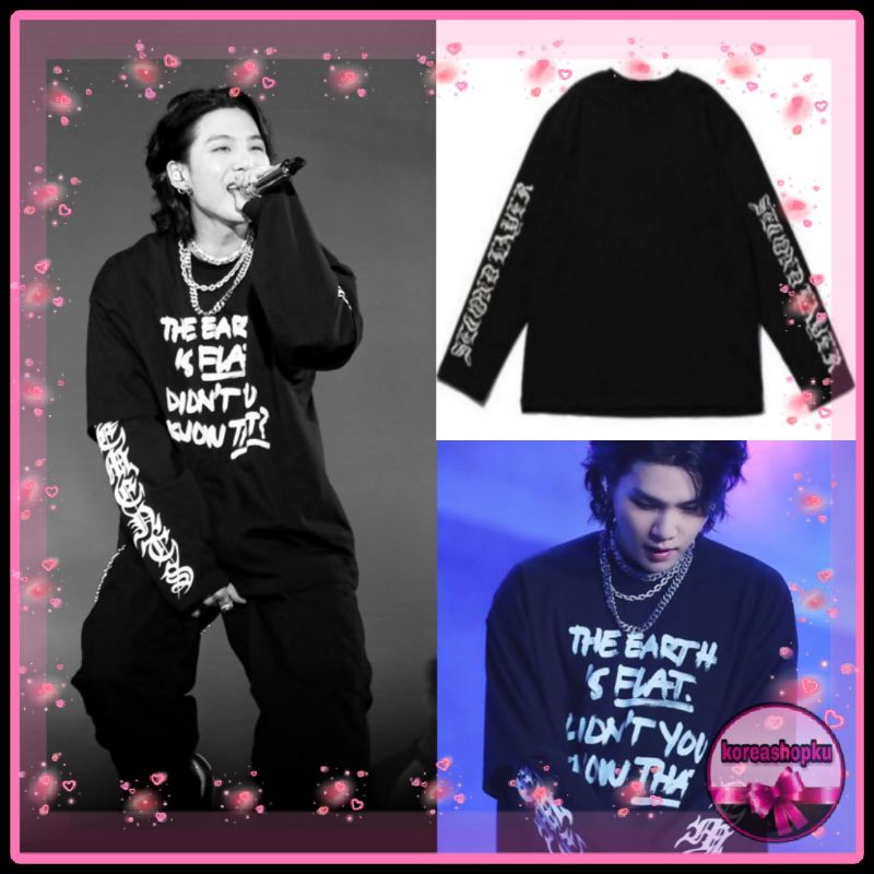 T-SHIRT SUGA BTS BAJU KAOS LENGAN PANJANG YET TO COME KONSER BUSAN KPOP KOREAN