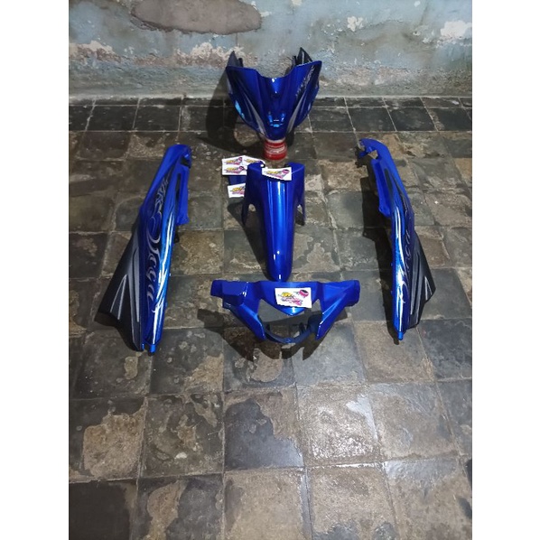Murah cover body bodi full set halus vega zr vega rr warna biru tahun 2008-2010