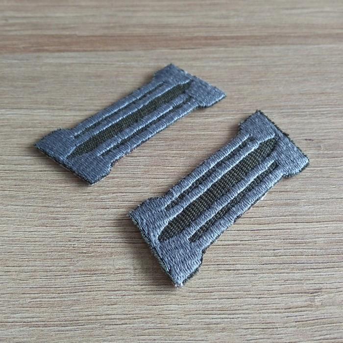Patch Bordir Collar Tab Litzen Untuk Kostum Wehrmacht Heer Jerman Ww2 076