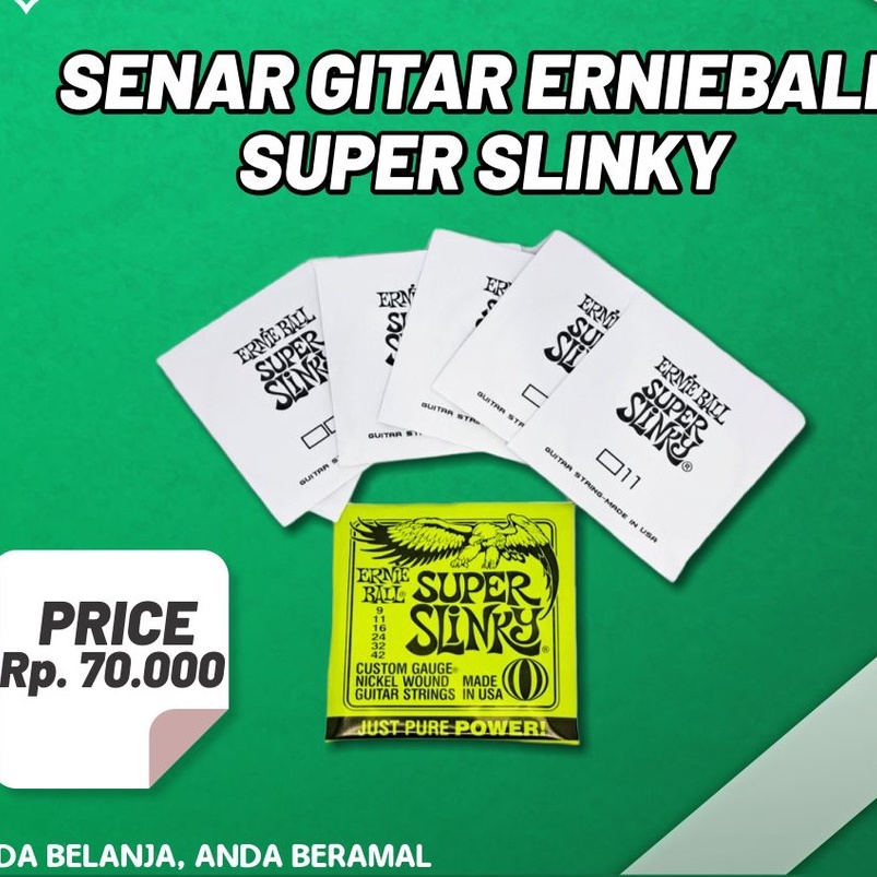 SENAR GITAR ERNIEBALL SUPER SLINKY