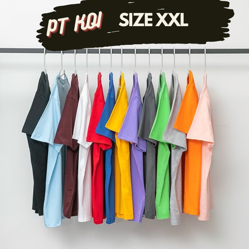 KAOS POLOS XXL O-NECK LENGAN PENDEK COTTON COMBED 30S