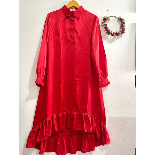 Tunik satin premium - tunik pesta - tunik butik - Ori sny