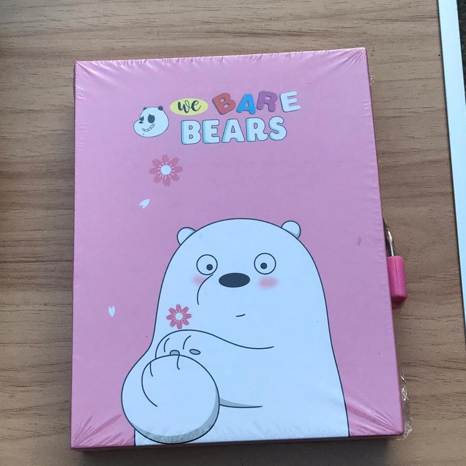 

Miliki BUKU GEMBOK WE BARE BEAR BUKU DIARY IMUT LUCU TERBUKU TULIS 바