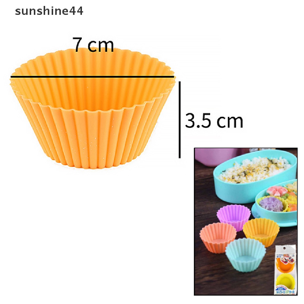 Sunshine 3pcs / Set Cetakan Kue / Bento Bahan Silikon