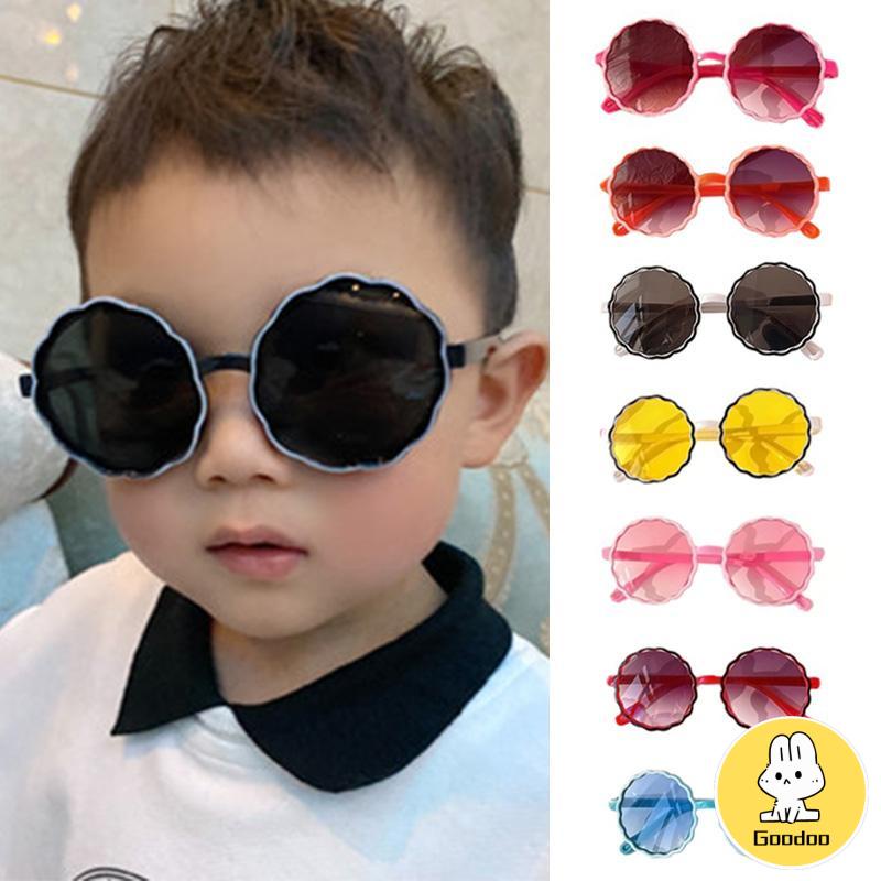 Kacamata Anak New Trend Fashion Anak Terbaru Bulat Kaca mata Hitam Motif UV protection High Quality Import Kacamata Fashion -Doo