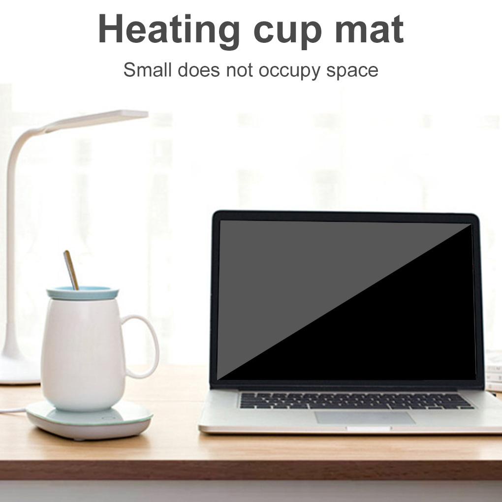 16w Smart Mug Warmer Heater Coaster Suhu Panas Gelas Kopi Minuman Kantor