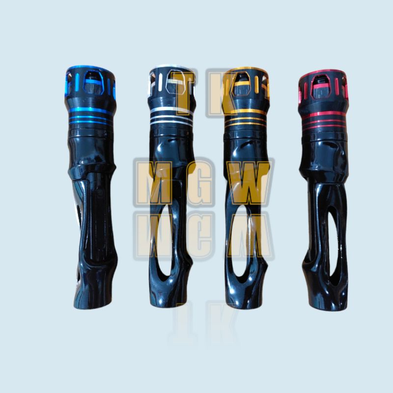 Reel Seat Mahkota OVS Body Hitam Glossy Ukuran 16