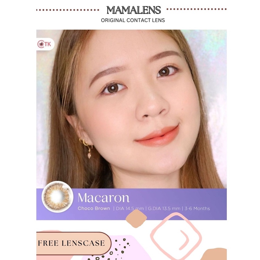 SOFTLENS MACARON BY CTK MINUS 3.25 sd 6.00 + FREE LENSCASE - MAMALENS