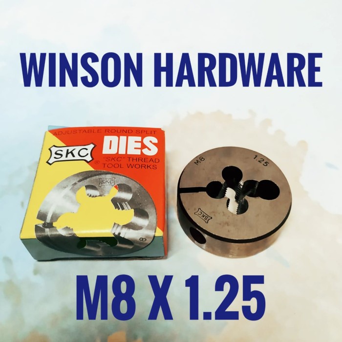 Mata Senai SKC M8x1.25 Snai Snay Sney Snei Dies Drat Baut M 8 x 1.25